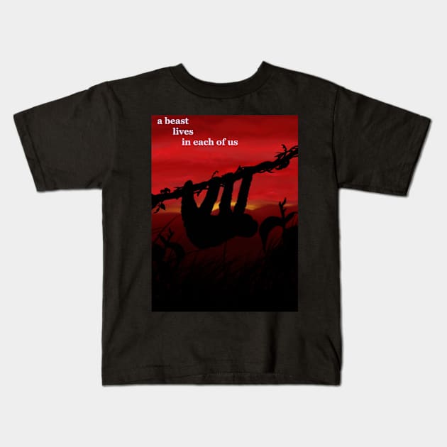 a beast lives in each of us Kids T-Shirt by VOLA